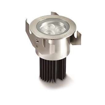 GL090, encastré de sol en inox LED 7W, avec un faisceau 20DEG, bleu, IP68|Collingwood-SLHGL090FBL