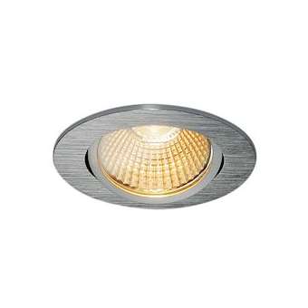 NEW TRIA 68, encastré de plafond intérieur, simple, rond, aluminium brossé, LED,|SLV-DC51003067
