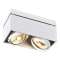 KARDAMOD, QPAR111 plafonnier, rectangulaire, blanc, GU10, max. 2x75W|SLV-DC5117111