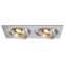 NEW TRIA 300, double, QPAR111, encastré, rect, alu brossé, GU10, max. 2x 75W|SLV-DC5111382