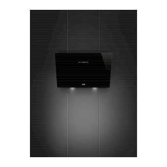 Hotte décorative Murale - Design incliné verre Eclipse - 90 cm|Smeg france-SMFKV394N