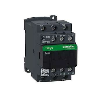 TeSys LC1D - contacteur - 3P - AC-3 440V - 9A - bobine 125Vcc|Schneider Electric-SCHLC1D09GD