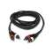 CL-24/1.5 Cordon ligne Pro 2x 4mm - 2x RCA mâle / 2x RCA mâle - 1,5m