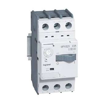 Disjoncteur moteur magnétothermique MPX³32S - réglage 9A à 13A Icu 50kA en 415V|Legrand-LEG417311