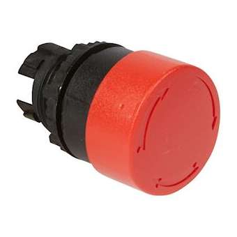 Coup de poing D32 pousser-tourner coupure d'urgence IP69 Osmoz composable -roug|Legrand-LEG023880