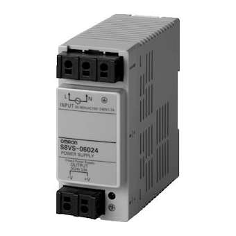 Alimentations s8vs, 24vc.c./2,5a, 60w, rail din, primaire 100-240vc.a., boîtier|Omron electronics-OMRS8VS-06024-F