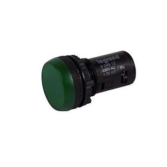 Voyant monobloc avec LED intégrée IP69 Osmoz complet - vert - 230V~|Legrand-LEG024612