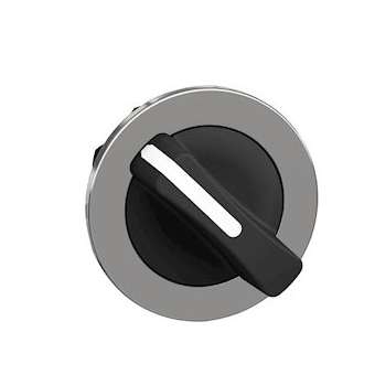 Harmony XB4 - tête bouton tournant manette - flush - 2 posit fixes - noir|Schneider Electric-SCHZB4FD2