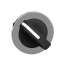 Harmony XB4 - tête bouton tournant manette - flush - 2 posit fixes - noir|Schneider Electric-SCHZB4FD2