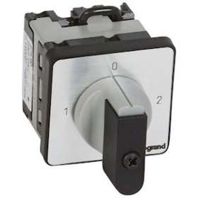 Commutateur - inverseur avec arrêt 90DEG- PR 12 - 1P - 2 contacts - fixation vis|Legrand-LEG027490