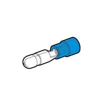Clip mâle rond renforcé bleu (1,5 à 2,5 mm²) - Diam. 4 mm|Cembre-CMBBKF-BM4
