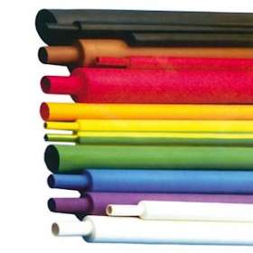 Gaine thermo à paroi fine, rétreint 2/1. Dimensions: 25,4/12,7mm-jaune|Klauke-KKEPLF1-4