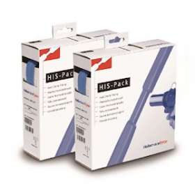 Gaine thermorétractable polyoléfine 2:1, HIS-PACK 4.8/2.4, bleu, dévidoir de 10m|HellermannTyton-HNE30030486