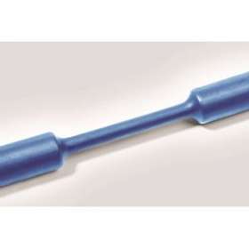 Gaine thermorétractable, rétreint 2:1, HFT-A Bleu 4.8/2.4 mm, rouleau 75m|HellermannTyton-HNE30504806