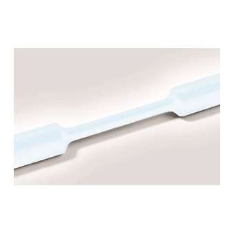 Gaine thermorétractable rétreint 2:1, HFT-B Transparent 4.8/2.4 mm, rouleau 75m|HellermannTyton-HNE30504819