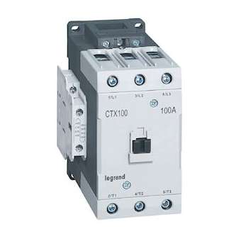 Contacteur de puissance CTX³ 100 - 3P - 100A - bornes à cage - 2NO+2NF - 48V~|Legrand-LEG416232
