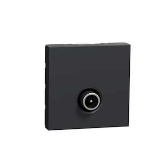 Unica - prise télévision - TV mâle - individuel - 2 mod - Anthracite - méca seul|Schneider Electric-SCHNU346254