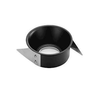 Collerette basse luminance, pour F-LIGHT, noir, avec verre transparent|SLV-DC5114070