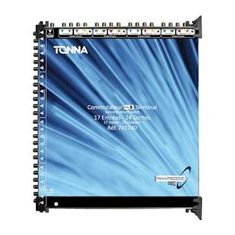 Commutateur terminal 16 entrées BIS + TVT/24 sorties ULB - DiSEqC 2.0|Tonna-TOQ741740