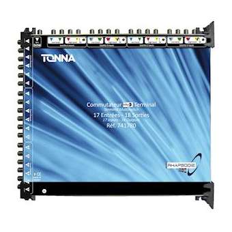 Commutateur terminal 16 entrées BIS + TVT/18 sorties ULB - DiSEqC 2.0|Tonna-TOQ741780