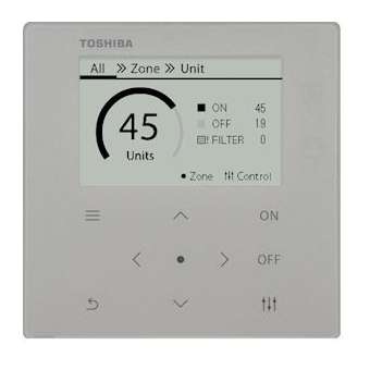 Commande centralisée 64 unités RAV/DRV (programmation hebdomadaire)|Toshiba Climatisation-TS1TCB-SC640U-E