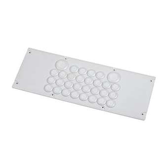 Plaque Cabstop IP55 28 entrées D5-14mm et 2 sorties D14-24mm avec 2 réserves|Legrand-LEG036497