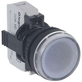 Voyant lumineux Osmoz complet IP69 blanc - 12V à 24V alternatif ou continu|Legrand-LEG023770