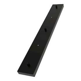 Metal Suspension 70X10Cm 3 Holes Satin Black|Bailey-BIY142097