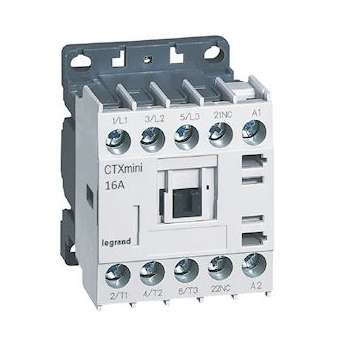 Mini-contacteur de puissance CTX³ 3P 16A+contact auxiliaire-1NF - 24V~|Legrand-LEG417070