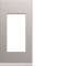 Plaque gallery plastique peint 1 module titane|Hager-HAGWXP0101