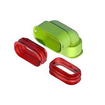 Kit coude 90DEG vertical AE35SC Air Excellent|Ubbink-UBB188573