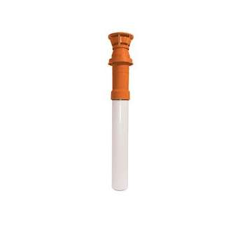 Terminal vertical Rolux Gaz D80/125mm ocre long.1150mm|Ubbink-UBB184115