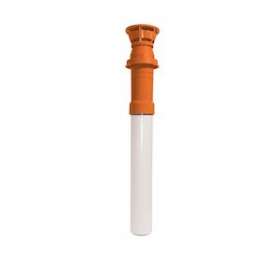 Terminal vertical Rolux Gaz D80/125mm ocre long.1150mm|Ubbink-UBB184115