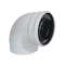 Coude Rolux Fioul D80/125mm inox/galva 90DEG