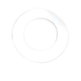Rosace de finition D100mm blanche EPDM|Ubbink-UBB710265