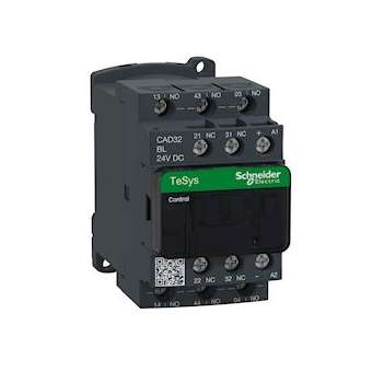 TeSys CAD32 - contacteur - 3F+2O - instantané - 10A - 24Vcc|Schneider Electric-SCHCAD32BL