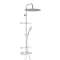 Combiné douche Opium, robinet thermostatique, pomme haute D400 mm, tablettes