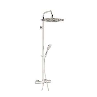 Combiné douche Opium, robinet thermostatique, pomme haute D400 mm|Valentin-VA266980000000