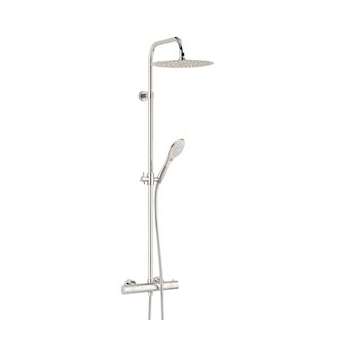 Combiné douche INOUIE, robinetterie thermostatique, pomme haute D250 mm|Valentin-VA266910000000