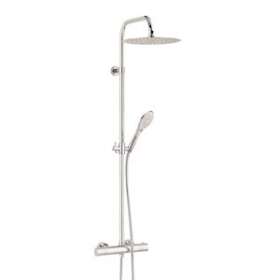 Combiné douche INOUIE, robinetterie thermostatique, pomme haute D250 mm|Valentin-VA266910000000