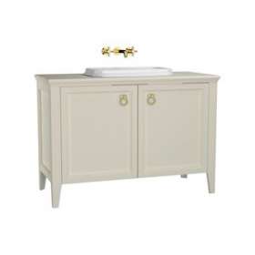 Valarte meuble sous vasque encastrée, 120 cm, avec portes, ivoire mat|Vitra France-GIR62176