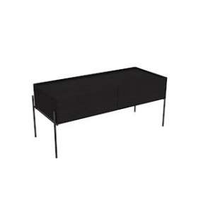 Equal armoire basse, 100 cm, chêne noir structure|Vitra France-GIR64111