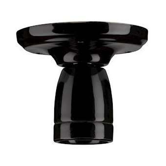 Plafonnier / Applique Porcelaine S E27 Noir|Bailey-BIY140306