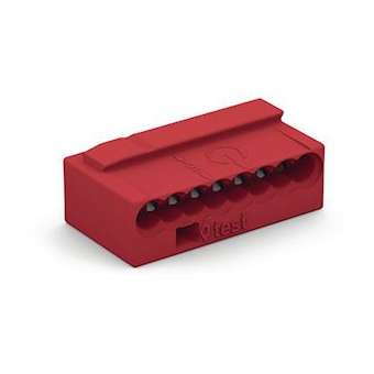 Borne micro pour boîte de dérivation 8C / Rouge|Wago contact-WAG243-808