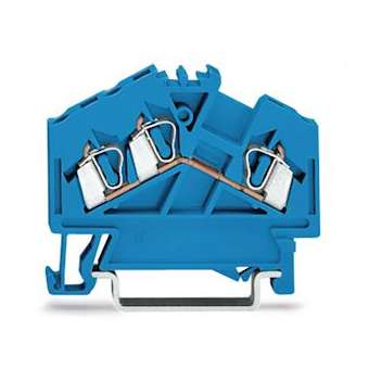 Borne de passage 3C / 2,5 mm² / CFMC / Bleu|Wago contact-WAG280-651