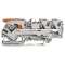 Borne de passage pour 3 conducteurs avec levier et Push-in CAGE CLAMP 6mm², gri|Wago contact-WAG2106-1301