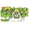 Borne de protection pour 3 conducteu avec levier et Push-in CAGE CLAMP 2,5mm²,|Wago contact-WAG2102-1307