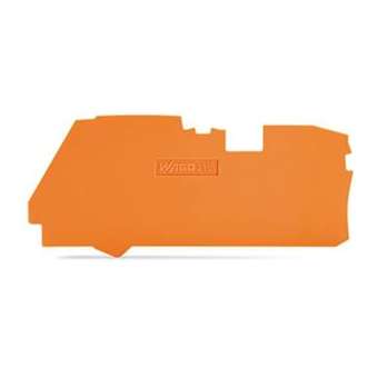 Plaque d'extrémité et intermédiaire épaisseur 1 mm, orange|Wago contact-WAG2116-1292