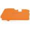 Plaque d'extrémité et intermédiaire épaisseur 1 mm, orange|Wago contact-WAG2116-1292