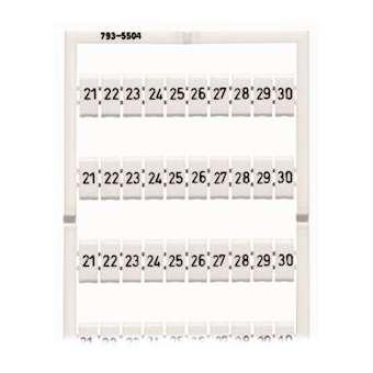 Marquage WMB horizontal extensible 21...30 (10x)|Wago contact-WAG793-5504